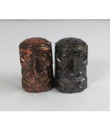 Vintage Eagle Totem Pole Metal 1.75&quot; Salt &amp; Pepper Shakers Japan - €10,06 EUR