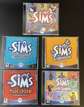 Sims PC &amp; Expansion Lot - Vacation, Unleashed, Hot Date, Livin&#39;Large - £19.71 GBP