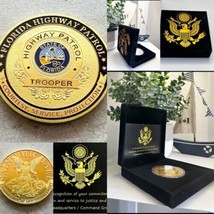 Florida Highway Patrol Challenge Coin Come With Special Velvet Case - £21.25 GBP