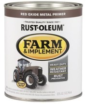 Rust-Oleum® Farm &amp; Implement Red Oxide Metal Enamel Primer - 1 qt. - £27.24 GBP