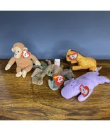 Ty Teenie Beanie Babies Lot of 4 Mcdonalds 1990&#39;s HAPPY BONGO TWIGS CLAU... - $18.68