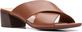 NEW CLARKS BROWN LEATHER  COMFORT   SANDALS SIZE 8.5 M $89 - £50.91 GBP