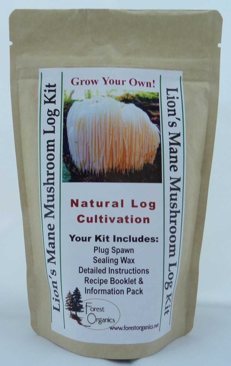 Lions Mane Mushroom Growing Log Kit Gorws For Years!!  ON SALE Limited Time - $34.95