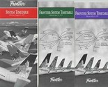 3 Frontier Airlines System Timetables May 1997 June 1997 August 1997  - £11.65 GBP