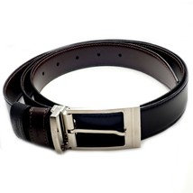 Authentic S. T. Dupont Black Leather Palladium Belt w/ Box + Card 47&quot; - £180.63 GBP