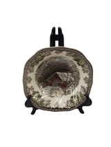 Johnson Bros The Friendly Village 6&quot; Soup Cereal Square Bowl Covered Bridge - £9.69 GBP