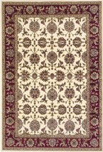 HomeRoots 352420 5 ft. 3 in. x 7 ft. 7 in. Polypropylene Ivory &amp; Red Area Rug - £162.68 GBP