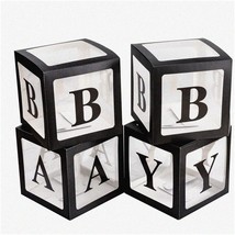 Baby Box Bonanza - Clear Balloon Backdrop with 16 Letters for Parent Baby Shower - $32.66