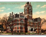 Shawnee Contea Tribunale Casa Topeka Kansas Ks DB Cartolina Y5 - $4.50