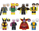 8Pcs Super Heroes Minifigures Wolverine Gladiator Storm Jean Grey Mini B... - $24.69