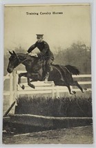 Training Cavalry Horses Camp Travis Texas 1918 to Supply Okla Postcard P13 - £23.48 GBP