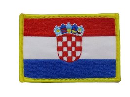 AES Croatia Croatian Country Flag Wholesale lot of 6 Iron On Patch - $6.88