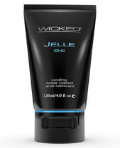 Wicked Sensual Care Jelle Chill Water Based Anal Gel Lubricant - 4 Oz - $22.99