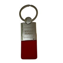 Wells Fargo Keychain Metal Red Leather Charm Single Sided Souvenir Colle... - £6.26 GBP