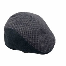 Ben Sherman Newsboy Cap Hat Blue Tweed Large XL Wool Polyester - $13.86