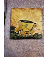 New View Tile Art Wall Plaque Coffee Latte - £11.94 GBP