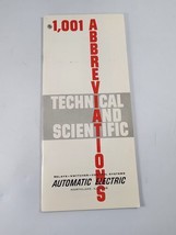 Vtg 1963 Automatic Electric 1001 Scientific &amp; Technical Abbreviations No. C1024A - £6.25 GBP