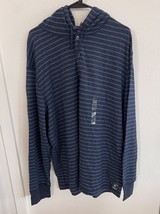 Polo Ralph Lauren Men’s Hoodie Sweater Navy Blue Stripe XXL - £48.06 GBP