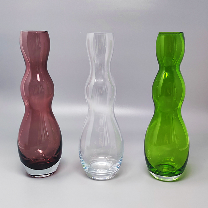 Primary image for 1970s Gorgeous Set of 3 Vases in Murano Glass by Nason. Made in Italy