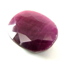 CERTIFIED 8.58Ct Natural Untreated Ruby (MANIK) Oval Faceted Rashi Sun Gemstone - £24.95 GBP