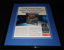 Viper 1990 NES Nintendo Capcom 11x14 Framed ORIGINAL Vintage Advertisement - £26.03 GBP