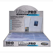 1 pack of 100 Ultra PRO Silver Series Standard Card Sized 9-Pocket Binde... - $537.71 MXN