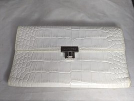 VTG Lauren Ralph Lauren Wallet White Croc Leather Checkbook New Old Stoc... - £55.23 GBP