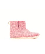 Cherry Pink Indoor Boots with Leather Sole - Artisanal Craftsmanship, Co... - $1,126.72 MXN