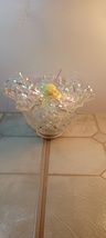 Fenton Clear Glass Ruffle Edge Vase Bowl - £8.74 GBP