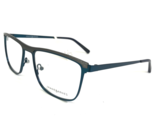Jhane Barnes Eyeglasses Frames Precision ST Gray Blue Square Full Rim 55... - £44.22 GBP