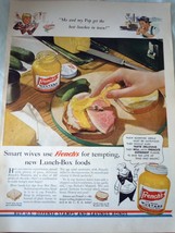 French’s Mustard Lunch Box Food WWII Era Advertising Print Ad Art 1940s - £7.86 GBP