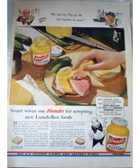 French’s Mustard Lunch Box Food WWII Era Advertising Print Ad Art 1940s - $9.99