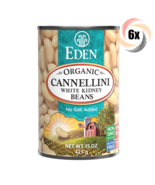 6x Cans Eden Foods Organic Cannellini White Kidney Beans | 15oz | No Sal... - £29.63 GBP
