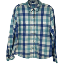 Riders By Lee Womens Multi-Color Gingham Long-Sleeve Button-Down Shirt Size Larg - £15.64 GBP