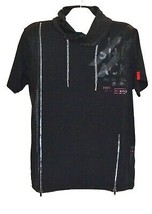 Xios Mens  Black Logo T-Shirt Cotton Size 2XL  NEW - $30.37