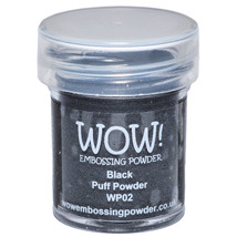 WOW! Embossing Powder 15ml-Black Puff - £9.76 GBP