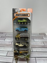 Matchbox Jungle Crew 5 Car Gift Pack Mattel 2015 - $25.19