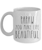 Funny Papaw Vintage Coffee Mug Papaw Make Life Beautiful Cup Mother Xmas... - $14.68+