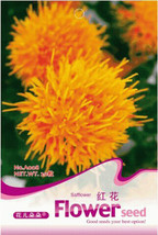 40 Safflower Carthamus Chinese Herbs Red Flower Beautiful - $6.11