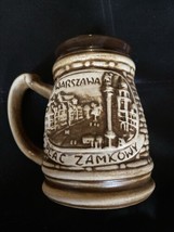 Warszawa Poland Ceramic Hand Made in Poland Collector Beer Mug Beautiful 3D - £19.78 GBP
