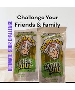 2 Pickles Van Holten&#39;s Warheads Sour Dill Pickle Extreme Sour Challenge  - £7.81 GBP