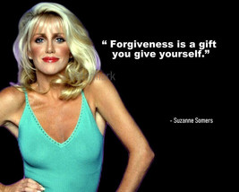 Actress Author Suzanne Somers Quote Foregiveness is a gift PUBLICITY PHOTO 8X10 - £5.70 GBP