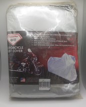 Diamond Plate Motorcycle Dust Cover One Size Fits Most Drawstring Storage Bag - £7.75 GBP
