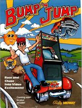 Bump N Jump Arcade Game FLYER Original 1983 Video Game Art Double Sided ... - $8.09