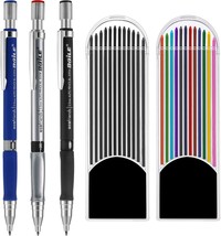Jovitec 3 Pieces 2.0 mm Mechanical Pencil with 2 Cases Lead Refills, Col... - $33.99