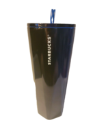 Starbucks Blue Iridescent Stainless Steel Tumbler with Straw 2022 24 oz - £11.14 GBP