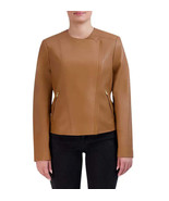 Cole Haan Women&#39;s Asymmetrical Genuine Leather Jacket - $264.87 CAD+