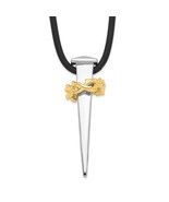 Sterling Silver No Greater Love Nail Pendant Necklace - €136,42 EUR