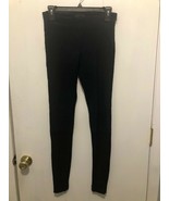 Koral Activewear Women&#39;s Black Textured Leggings Size Medium Side Zipper - £15.56 GBP