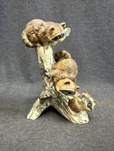 Vintage Home Interiors Raccoon Trio Figurine HOMCO 1978 Masterpiece Figu... - £10.16 GBP